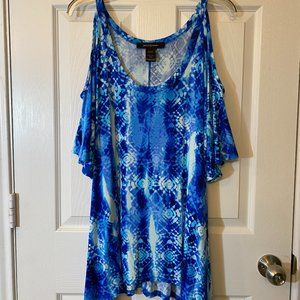 Ashley Stewart Cold Shoulder Swing Tunic